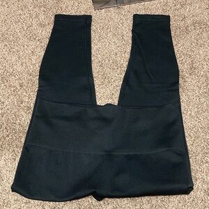 SPANX women’s look at me now ribbed green Leggings